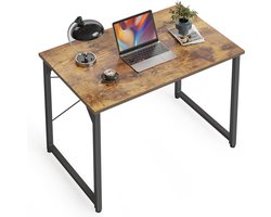 Computerbureau - Schrijftafel Werkplek - Thuiswerken Studeren - Moderne Eenvoudige Stijl - 80 x 40 cm - Bruin