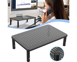 Computermonitorstandaard Verhoger - Metalen PC-Standaard - Computerstandaard Voor Monitor Laptop En Printer