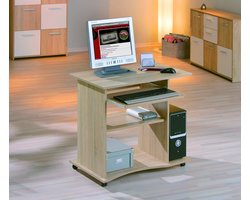 Computertafel op wielen Adda - eik
