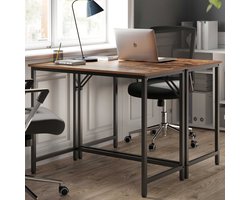 Computertafeltje Pasadena | 100 x 50 x 75 cm | Roestbruin - Vasagle - Bureautafels - Bruin - MDF