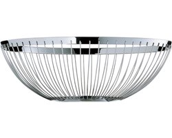 Concept fruitmand groot 26 cm decoratieve fruitschaal zilver broodmand - roestvrij staal gepolijst - WMF friut basket