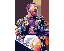 Conor McGregor Poster - MMA - Gevechtsport - UFC - Sport - Actie - Vechter - Abstracte - posters - formaat 50x70cm - Wanddecoratie - S2979