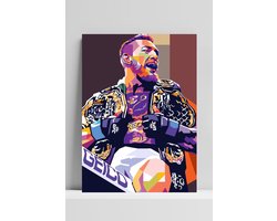 Conor McGregor Poster - MMA - Gevechtsport - UFC - Sport - Actie - Vechter - Abstracte - posters - formaat 60x90cm - DB2979 - 3mm DIBOND - Aluminium Plaat - Metalen Wandbord