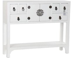 Console DKD Home Decor Wit Zilver Spar Hout MDF (95 x 24 x 79 cm)