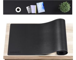 Console Tafel Bedekking van Leer voor Smalle Sofa Tafel, Ideaal voor TV Meubel en Achter Sofa (140x30cm, Zwart)