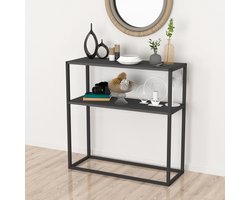 Console tafel Hemsedal sidetable 90x90x33,5 cm antraciet