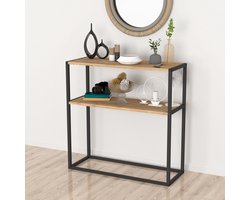 Console tafel Hemsedal sidetable 90x90x33,5 cm eiken