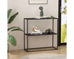 Console tafel Strömstad sidetable 80x79,5x26 cm zwart