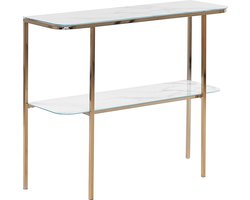Consoletafel CALVERT Veiligheidsglas Goud