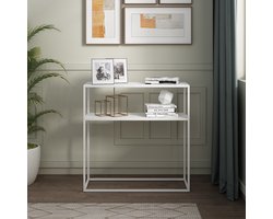 Consoletafel Kuhmo 80x80x30 cm wit [en.casa]