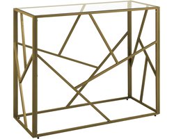 Consoletafel ORLAND Glas Goud