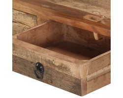 Consoletafel – Sidetable – Haltafel – Wandtafel – Bijzettafel – 90,5x30x75 cm – Acaciahout en Gerecycled Massief Hout – Duurzaam en Compact