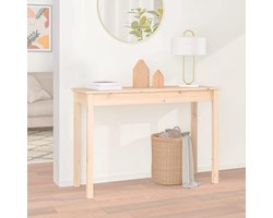 Consoletafel van massief hout 110x40x75 cm – Bijzettafel van grenenhout – Moderne haltafel, wandtafel en dressoir – Elegante opbergtafel voor woonkamer, slaapkamer en hal – Natuurlijk houtdesign HomeByNicole