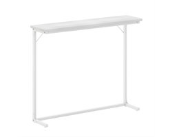 Consoletafel – Voor Hal & Woonkamer – Smalle Sidetable in Industriële Stijl – Wit