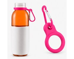Consumerce® Siliconen Festival Fles Houder - Roze - Waterzak - Flessen Dop Cap - Fleshouder - Broekhanger - Wandelen - Outdoor - Hiken - Party