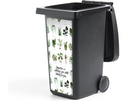 Container sticker Quotes - Happiness is... watching your plant starting to grow - Spreuken - Kamerplanten - 38x80 cm - Kliko sticker