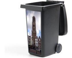 Container sticker Utrecht - Domtoren - Wolken - 44x98 cm - Kliko sticker