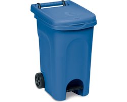 Container 'Urban' - 60 liter - Kliko - Pedaalemmer - Met wielen - Blauw