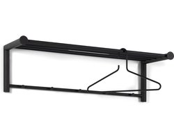 Content in html voor garderobe - zwart SUZA 3 met opbergsysteem kapschuur