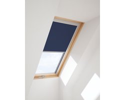 Contrio verduisterende rolgordijn voor Velux ® dakraam - GGL - MK04 Blauw (78x98)