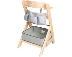 Converteerbare kinderstoel - ROBA - LIV UP - Vanaf 6 maanden tot 70 kg - Inclusief organizerset - Natuurlijk hout