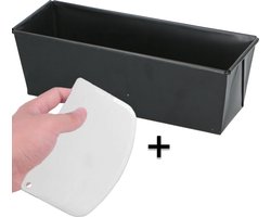 COOCK - Bakvorm - Cakeblik met Antiaanbaklaag - Cakevorm - Bakblik 25 cm - Incl. Deegschraper & E-Book