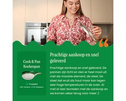 Cook & Pan Go Ivory Pannenkoekenpan 28 cm - Geschikt voor Inductie - Non stick - Keramische Anti-aanbaklaag PFAS-vrij - 7 jaar garantie - Crème