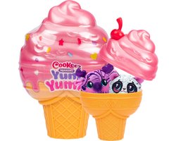 Cookeez Makery Yum Yumz 2-pack - 2 pluchen knuffeltjes in een ijshoorntje