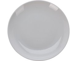 Cookinglife Dinerborden Porselein Ø 27 cm - 4 Stuks - Strak Modern Bord Wit - Dinerbord voor hoofdgerechten - Vaatwasser- en magnetronbestendig - Hoogwaardig porselein - 270 x 35 mm - Servies - Borden