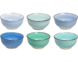 Cookinglife Kleine Kommen Ocean Blue ø 12 cm - 6 stuks