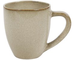 Cookinglife Mokken Sabi - Set Van 6 Voor Koffie En Thee - Mug 450 ml - Aardewerk Beige - Vaatwasserbestendig Magnetronbestendig