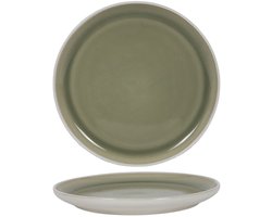 Cookinglife Ontbijtbord Mos Groen 6 Stuks Ø 21 cm - Aardewerk - Vaatwasser-, Magnetron- & Ovenbestendig