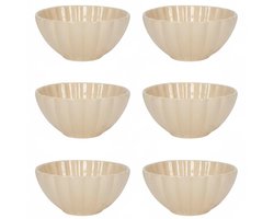 Cookinglife Soepkommen Cardida - Schaaltjes Voor Soep En Salade - Aardewerk Beige - Vaatwasserbestendig, Ovenbestendig - 14 cm, 6 Stuks
