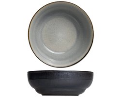 Cookinglife Soepkommen / Kommen Nola Warm Grey – Ø 17 cm – 6 Stuks – Gemaakt van Keramiek met Subtiele Grijze Glazuurlaag – Voor Soepen, Salades of Snacks – Vaatwasserbestendig