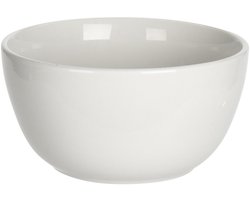 Cookinglife Soepkommen Porselein Wit – Set van 4 Ø 15,5 cm – Hoogwaardig Krasvast, Vaatwasserbestendig