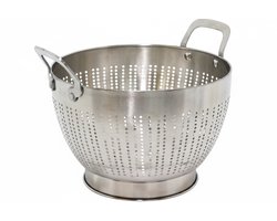 Cookinglife Vergiet - Afgieter En Zeef - Colander - RVS Zilver - Vaatwasserbestendig - Ø 23,5 cm