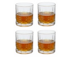 Cookinglife Whiskey Glazen / Waterglazen 350 ml - 4 Stuks