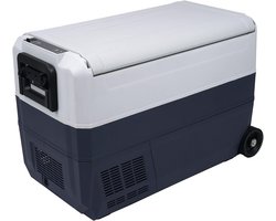 Cool Freeze Box 50L - Elektrische Compressor Koelbox Dual Zone - Koelen en Vriezen (Self-Organising) met Twee Zones - Extra Slim Handvat en Compacte Wielen - Met Digitaal Display