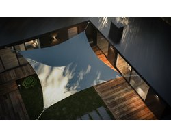 CoolHome Schaduwdoek Waterdicht - Waterdicht Schaduwdoek Vierkant- Schaduwdoek 3.6 x 3.6 meter - Antraciet