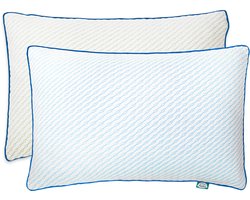 Cooling kussen - Cool Comfort - Memory Foam Hoofdkussen (set van 2) - Bamboe kussen - Hoofdkussen Bamboe Tijk - Traagschuim kussen - Cool Comfort - Zacht, Koel & Drukverlagend - + 200g Extra Foam - Afstelbaar - Voor alle type slapers