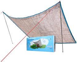 CoolPets Shade Mate – Hondentent - Schaduwdoek – 283 x 212 cm - Weerkaatst UV-straling – Laat wind door - Verkoeling hond – Voor uw huisdieren