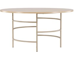 Copenhagen eetkamertafel Ø140cm whitewash.