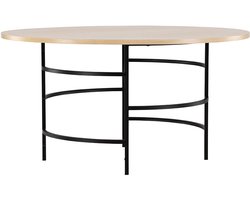Copenhagen eetkamertafel Ø140cm whitewash.
