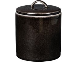Copenhagen Nordic Coal servies voorraad pot Ø 12 x H 12 cm - Jar with lid