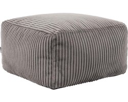 Corduroy Hocker - Zitzak Stoel - Houtskool - Poef