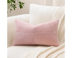 Corduroy Kussens Cover, Cross Stripes Pattern, Corduroy Kussens Covers, Decoratieve Kussens Covers, Patchwork Decoratie, Decoratieve Kussens Cover, Kussens Cover voor Woonkamer
