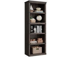CORE Boekenkast - Hoge Houten Boekenplank in Boerderijstijl - Vrijstaand Opbergrek met Displayplanken - Ruime Opbergkast voor Boeken, Decoratie en Accessoires - Landelijk Design - 62x32x171cm - Houtlook