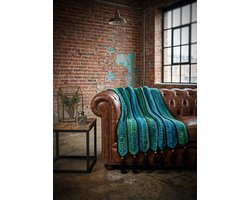Corneeltje Wol - HAAKPAKKET PLAID PEACOCK - WOONDEKEN - HAKEN