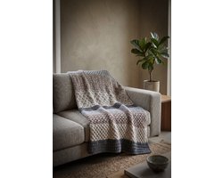 Corneeltje Wol - Haakpakket Plaid Rustic Reliëf - Haken - Woondeken - DIY Haakpakket - DIY
