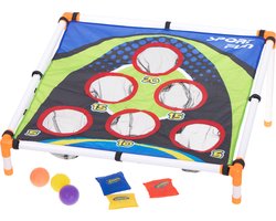 Cornhole - Bean Bag Gooi naar het Doel met Ballen en Tassen Darts Arcade Spel - Ballen Zakken Gooien - Werpspel -